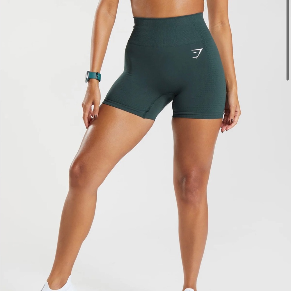 Gymshark vital seamless 2.0 shorts woodland green marl